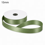 Ruban Double Satin Couleur Vert Sauge ETM 15 mm x 50 m