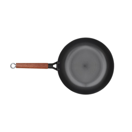 Zani Serafino Poêle 5 Padel en Fer D 24 Cm avec Manche en Bois