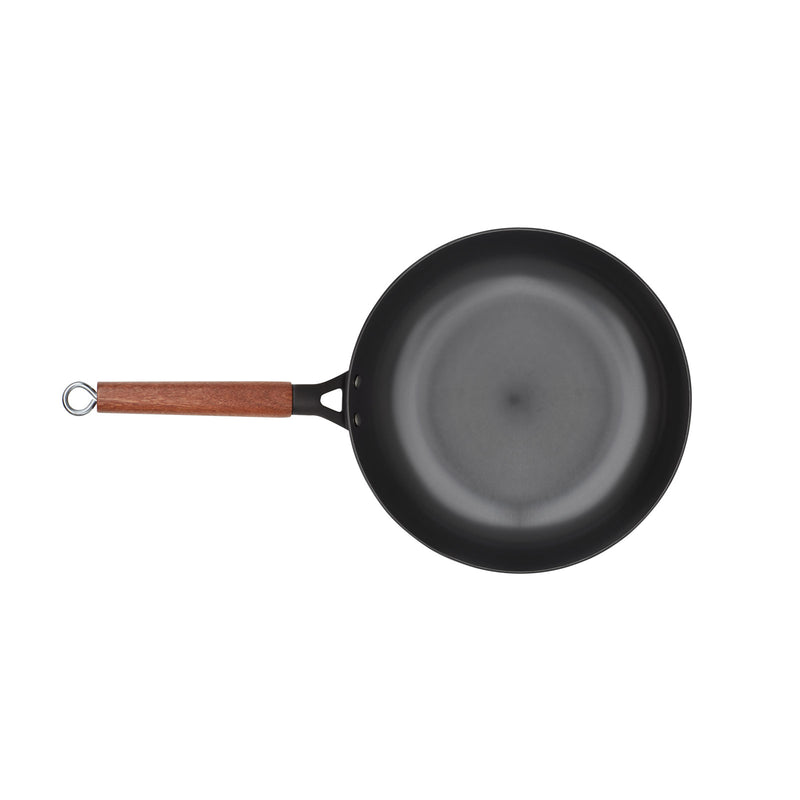 Zani Serafino Poêle 5 Padel en Fer D 24 Cm avec Manche en Bois