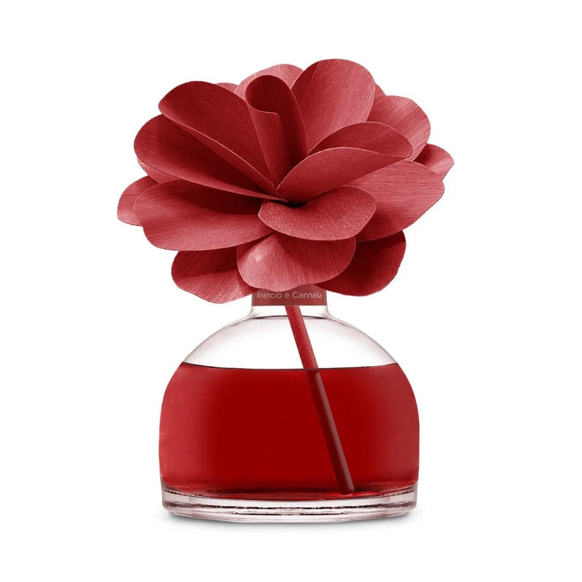 Muhà Flower Diffuseur de parfum Camélia 200ml Orange & Cannelle