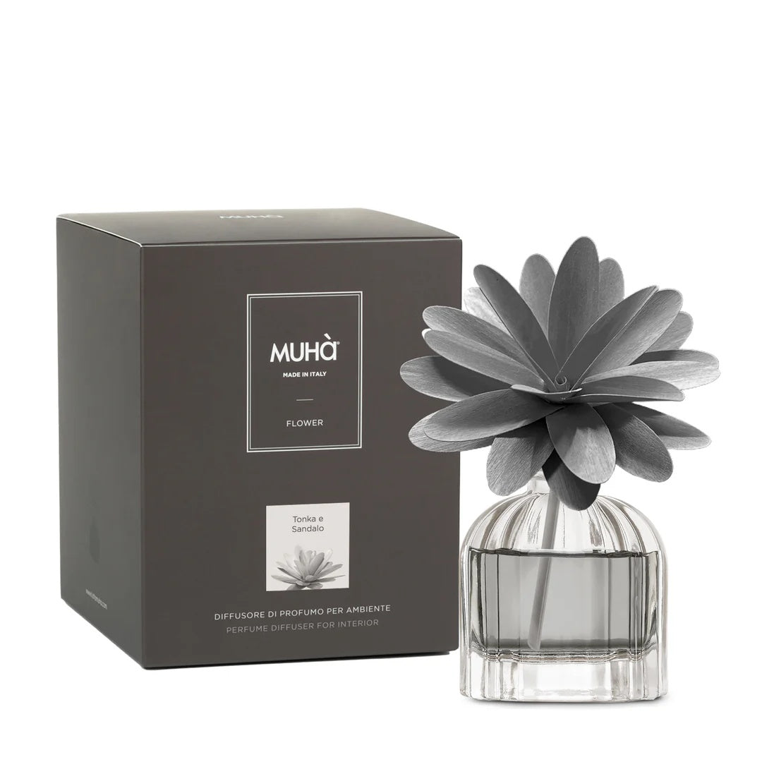 Diffuseur de Parfum Muhà Flower 60ml Tonka et Santal