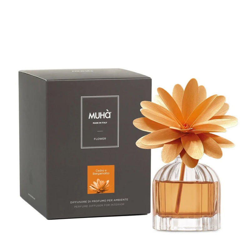 Muhà Flower Diffuseur de parfum 60ml Cèdre & Bergamote