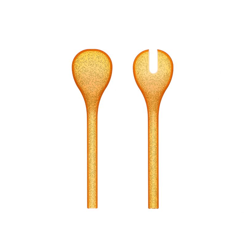 Zani Serafino Couverts à Salade Salad Server Me Synth Méthacrylate Mandarin