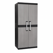 Toomax Armoire 2 Portes Garage Mega Utility Cabinet – Meuble de Rangement avec 4 Étagères Réglables