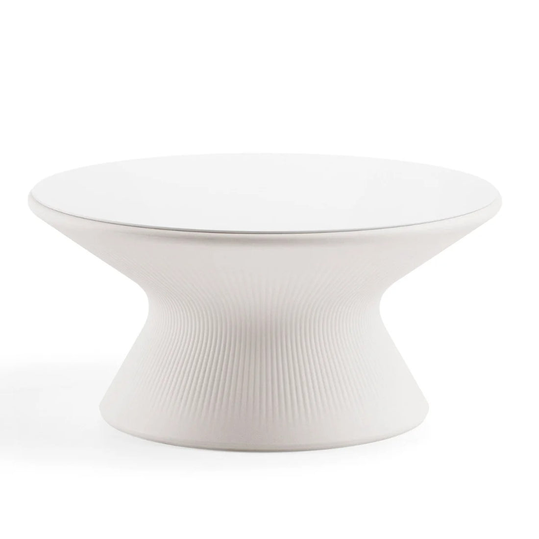 Plust Fade Table basse Blanc Pierre Polyéthylène