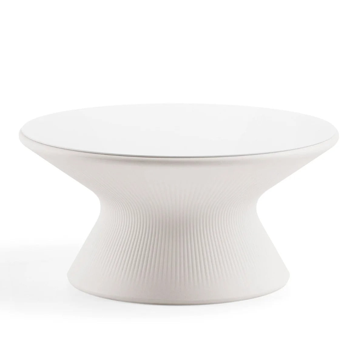 Plust Fade Table basse Blanc Pierre Polyéthylène