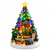 ad trend ad trend albero di natale invernale con 38 led movimento e musica plastica e resina ean 8057586267107