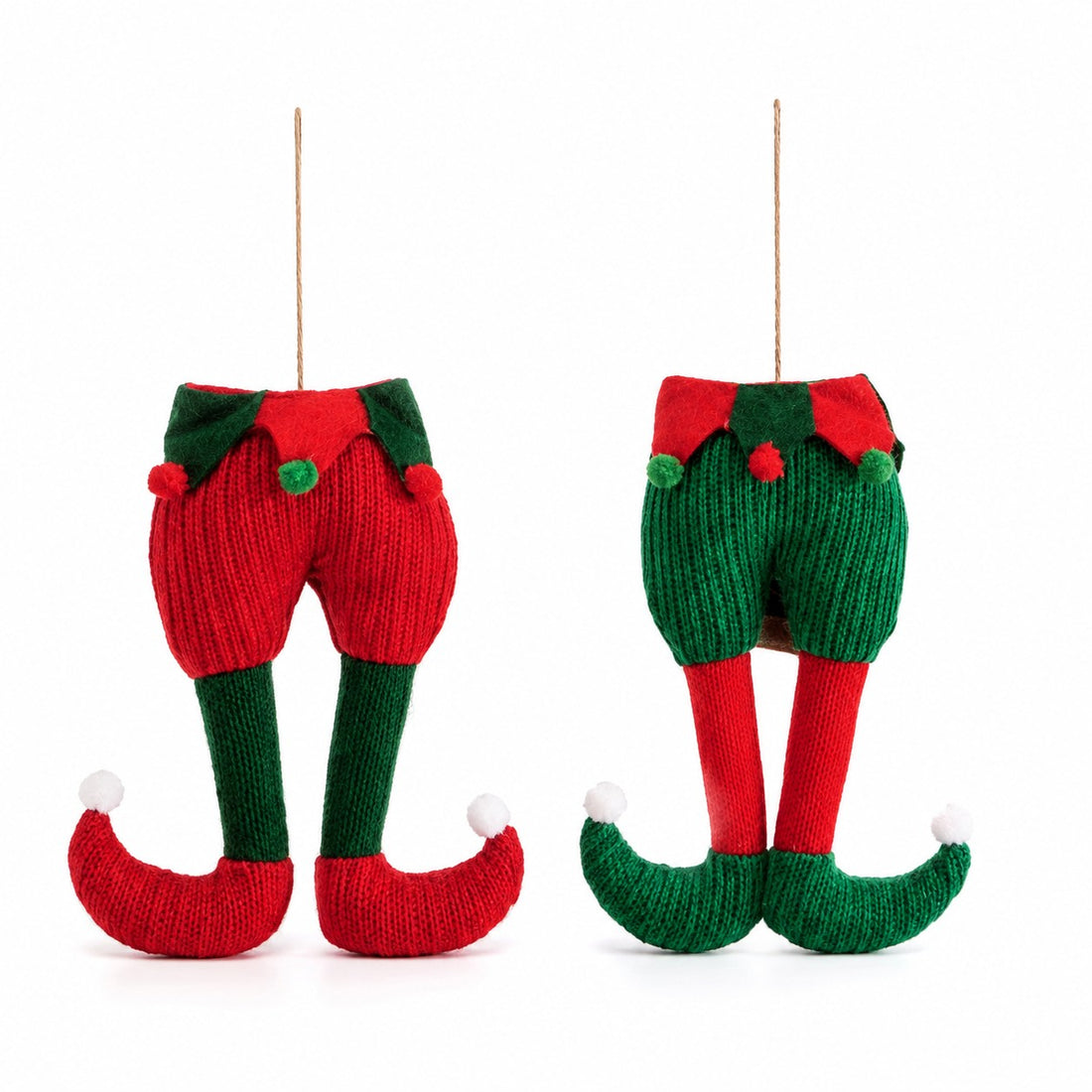 ad trend ad trend decorazione natalizia gambe elfo 15x35 cm verde rosso 1 pz ean 8057586258785