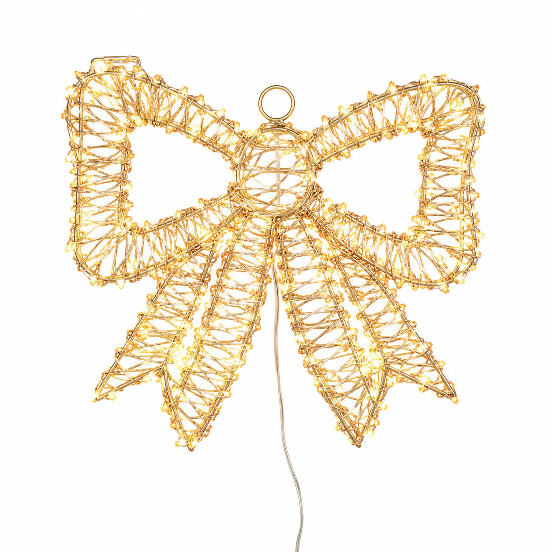 ad trend ad trend fiocco natalizio con 200 led internoesterno 30x30 oro cm luce calda ean 8057586271128