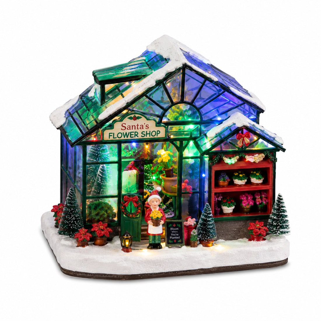 ad trend ad trend paesaggio di natale invernale con led movimento e musica plastica e resina ass 1 pz ean 8057586267077