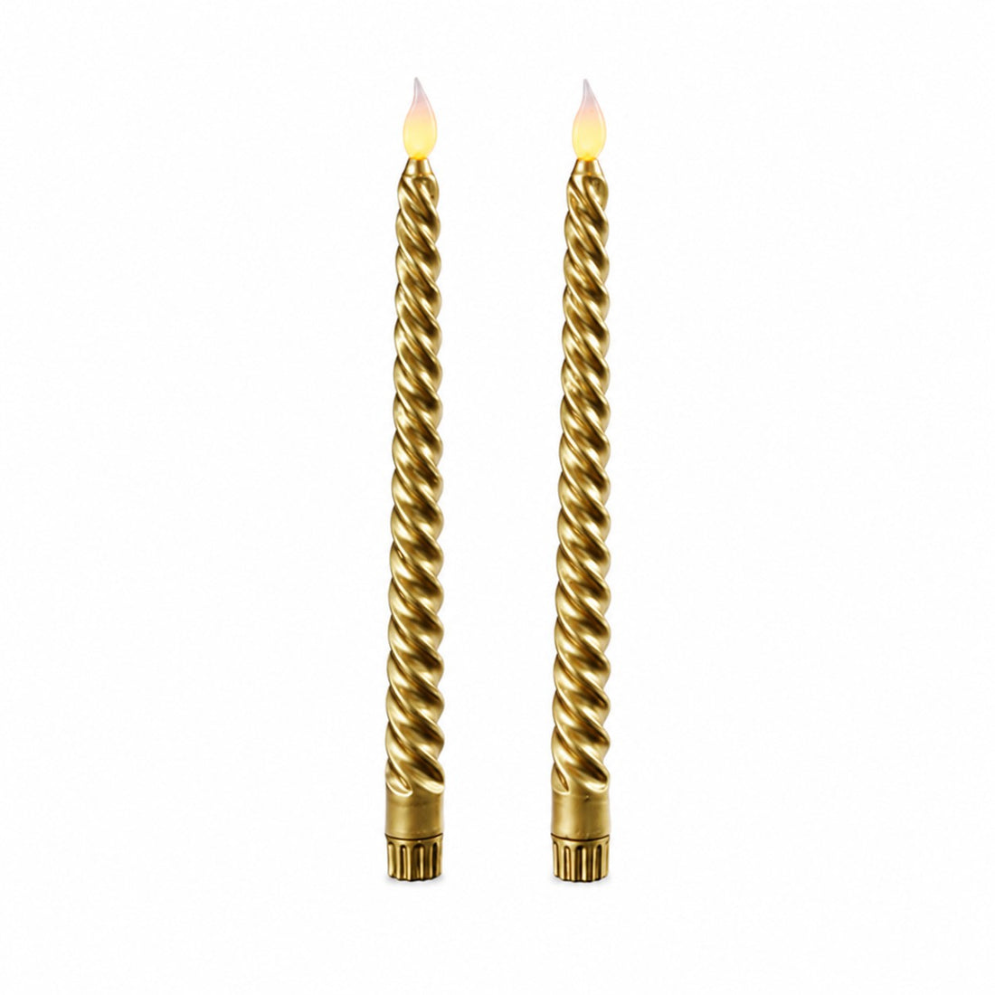 ad trend ad trend set 2 candele a spirale h 265 cm d 2 cm a batterie oro ean 8057586083974