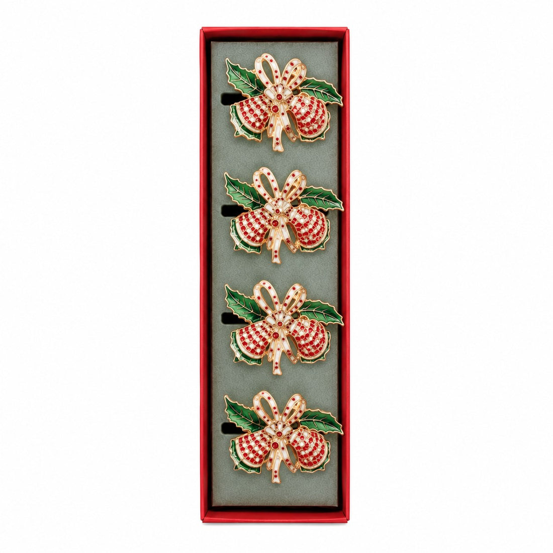 ad trend ad trend set 4 portatovaglioli di natale in metallo 1 cf ean 8057586230897