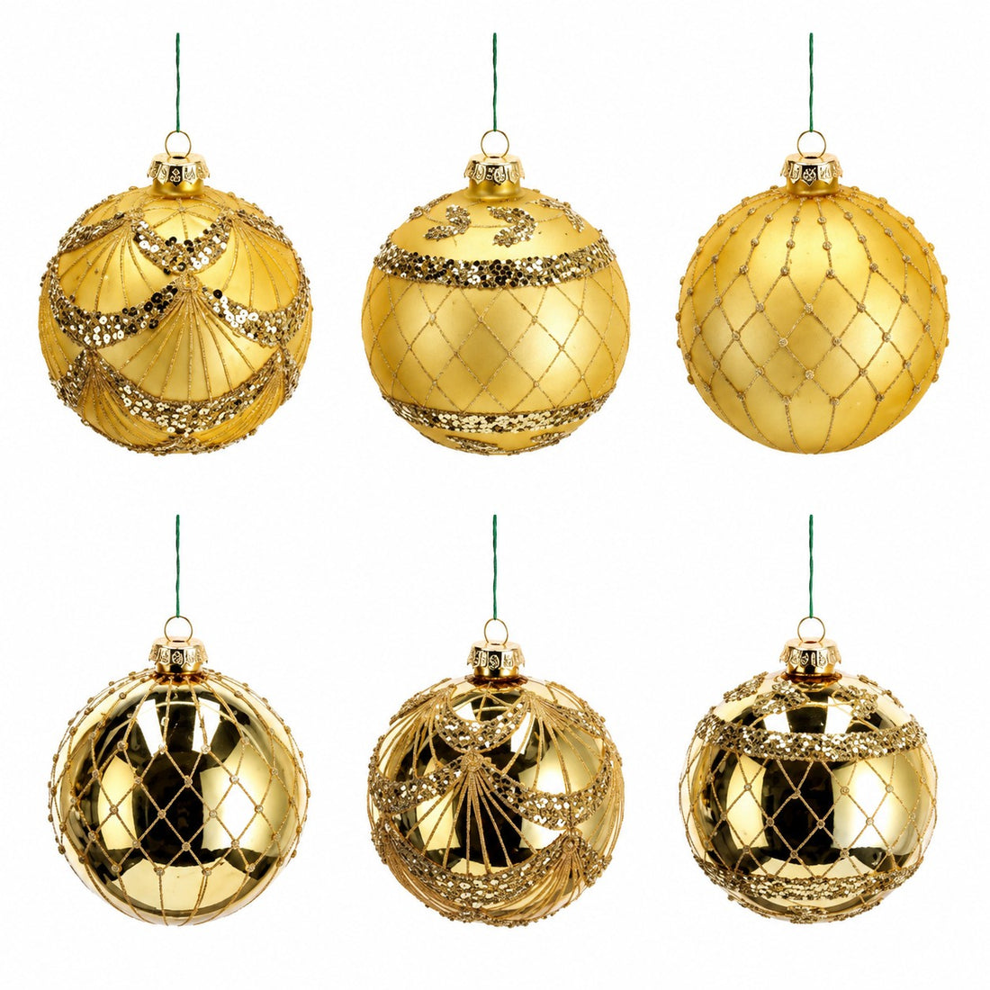 ad trend ad trend set palline di natale vetro oro d 10 cm ass cf 6 pz ean 8057586259676
