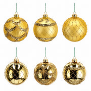 Ad Trend Set Palline di Natale Vetro Oro D 12 Cm Ass. 1 Pz