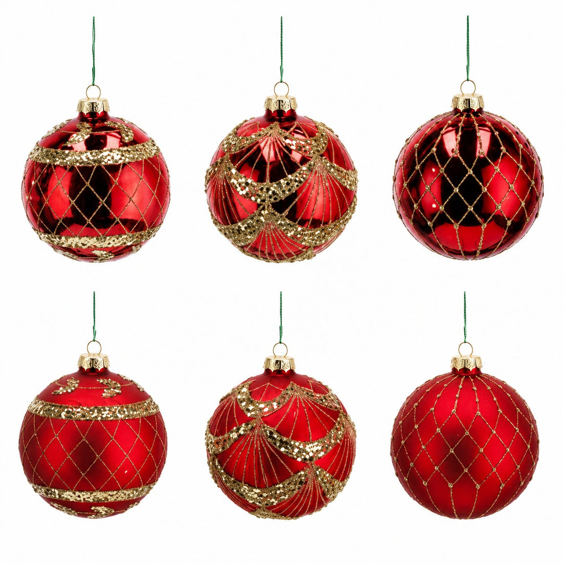ad trend ad trend set palline di natale vetro rosso d 10 cm ass cf 6 pz ean 8057586259577