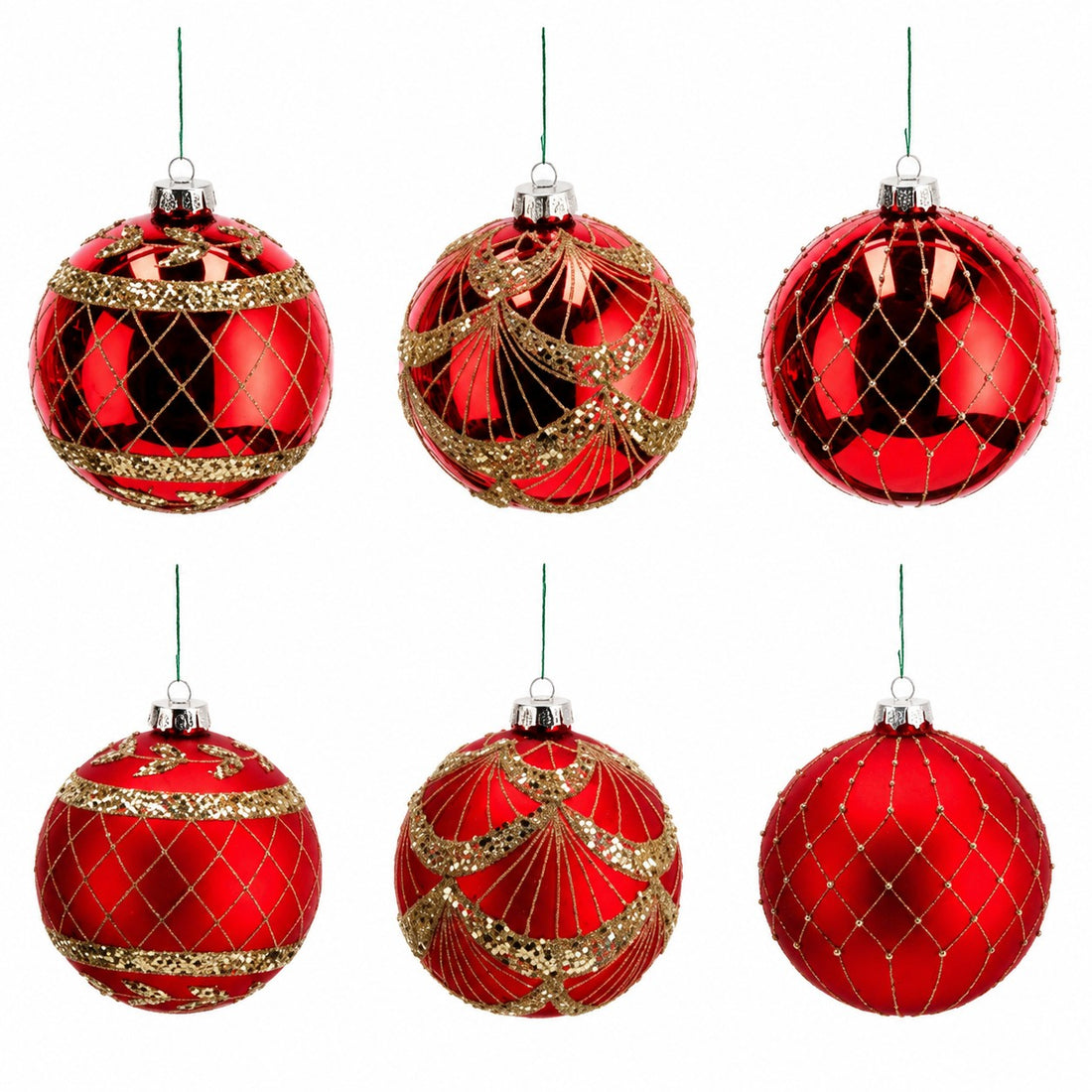ad trend ad trend set palline di natale vetro rosso d 12 cm ass cf 6 pz ean 8057586259584