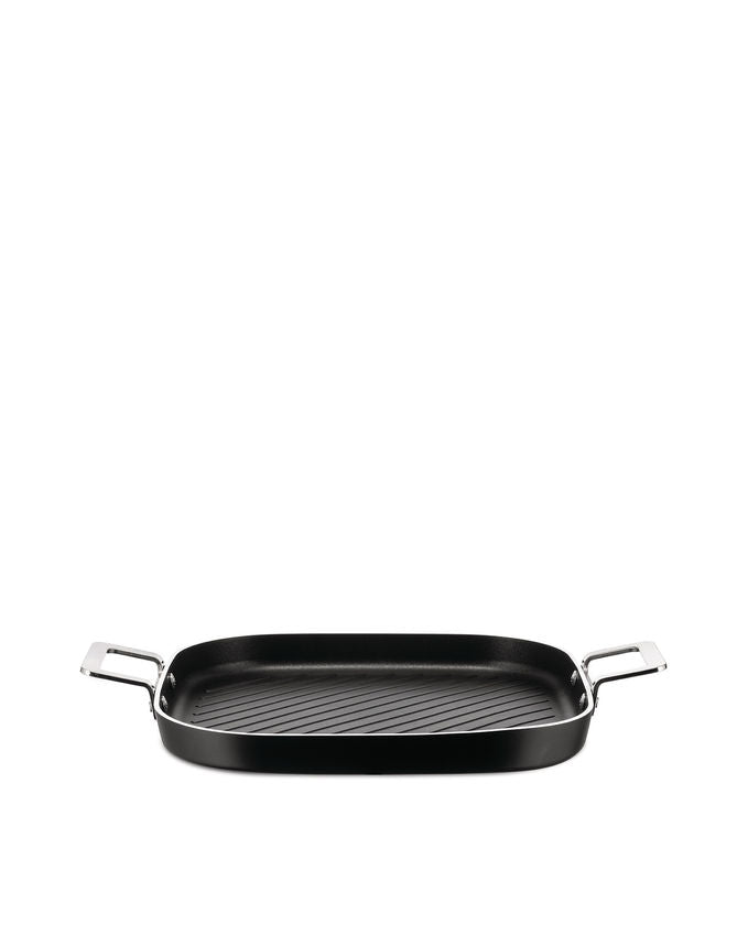 alessi alessi pots pans bistecchiera 29 x 29 cm con manici nero ean 8003299496754