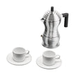 alessi alessi set alessi coffe caffettiera due tazzine con sottotazza scatola regalo ean 8003299490189