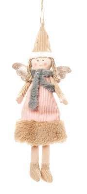 Ange de Noël décoratif en tissu ARPIMEX