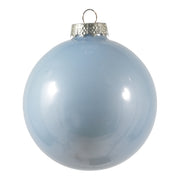 ARPIMEX Coffret de 4 boules de Noël Ø 120 mm, verre bleu clair