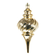 ARPIMEX Ornement de Noël en spirale pointue 11,5 x 26,5 cm, plastique, doré.