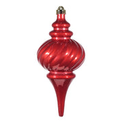 ARPIMEX Décoration de Noël en spirale pointue 11,5 x 26,5 cm, plastique, rouge