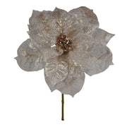 ARPIMEX Pick Poinsettia de Noël H 32 cm Blanc