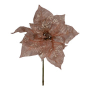 ARPIMEX Pick Poinsettia de Noël H 32 cm Rose