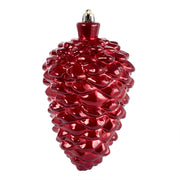 ARPIMEX Pomme de pin de Noël 9 x 17 cm en plastique rouge