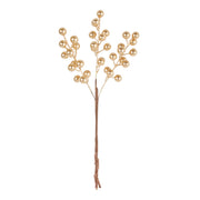 ARPIMEX Branche de baies de Noël H 32 cm Or