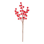 ARPIMEX Branche de baies de Noël H 32 cm Rouge