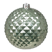 Boule de Noël ARPIMEX avec pointes, diamètre 150 mm, plastique vert sauge.