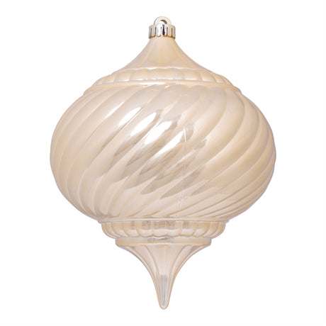 arpimex arpimex sfera goccia rigata di natale d 150 mm plastica beige ean 8018318906749