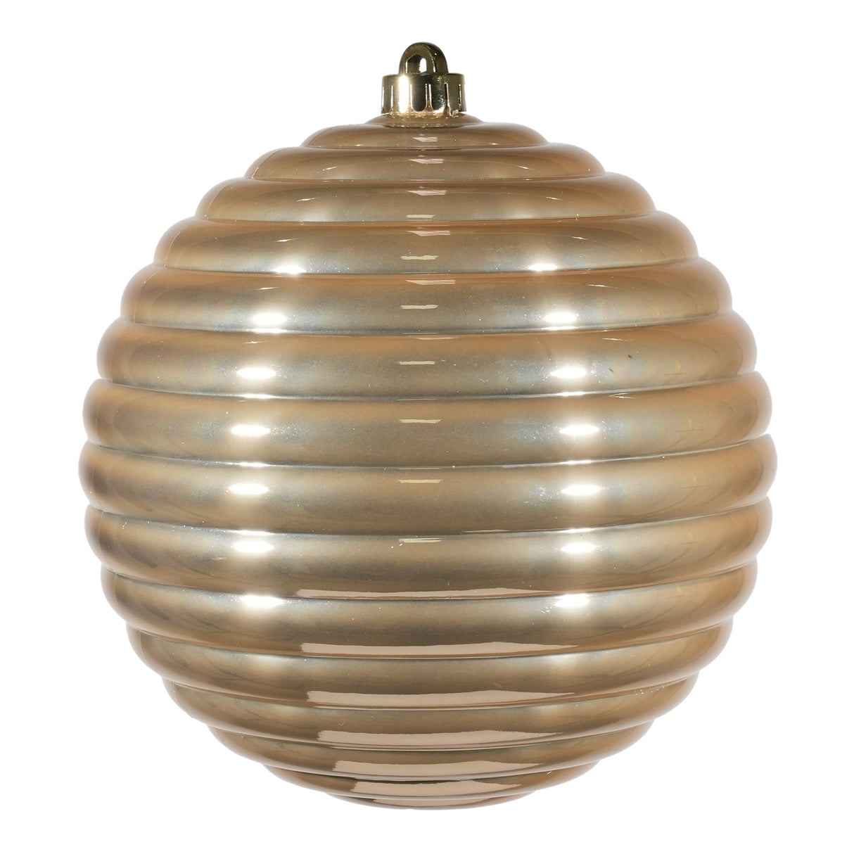 arpimex arpimex sfera rigata di natale d 200 mm plastica beige ean 8018318537615