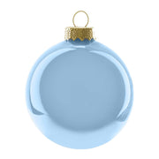 Coffret ARPIMEX 12 boules de Noël en verre D 10 cm Bleu clair