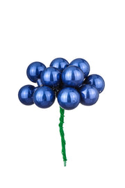 Coffret ARPIMEX 144 mini boules de Noël en verre Ø 20 mm Bleu