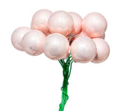 Coffret ARPIMEX 144 mini boules de Noël en verre Ø 20 mm Rose