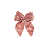 Nœud de Noël ARPIMEX en velours 13 x 15 cm Rose