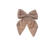 Nœud de Noël en velours ARPIMEX 13,5 x 10 cm Beige
