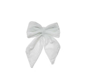 Nœud de Noël en velours ARPIMEX 13,5 x 10 cm Blanc