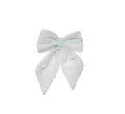 Nœud de Noël ARPIMEX en velours blanc 24 x 16 cm