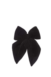 Nœud de Noël ARPIMEX en velours noir 24 x 16 cm