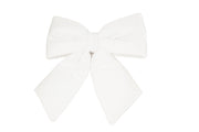 Nœud de Noël ARPIMEX en velours blanc 40 cm