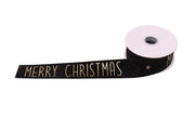 Ruban Joyeux Noël ARPIMEX 38 mm 10 m Noir