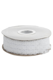 Ruban dentelle ARPIMEX H 2 cm L 20 m Blanc