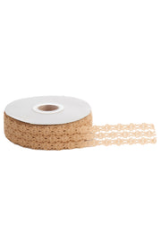 Ruban dentelle ARPIMEX H 2 cm L 20 m Marron