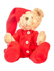 Peluche ARPIMEX avec pyjama de Noël 23 cm Rouge