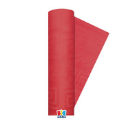 Nappe de fête en papier damassé 1,20 x 5 m Rouge