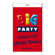 Nappe de fête Big Party Tnt 160 x 260 cm Rouge