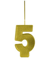 bigiemme bigiemme candela magic number nr 5 doppio uso scintillante e fiamma h 68 cm oro ean 8006941062154